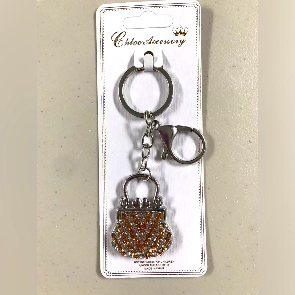 Chic Silver and Gold Keychain
